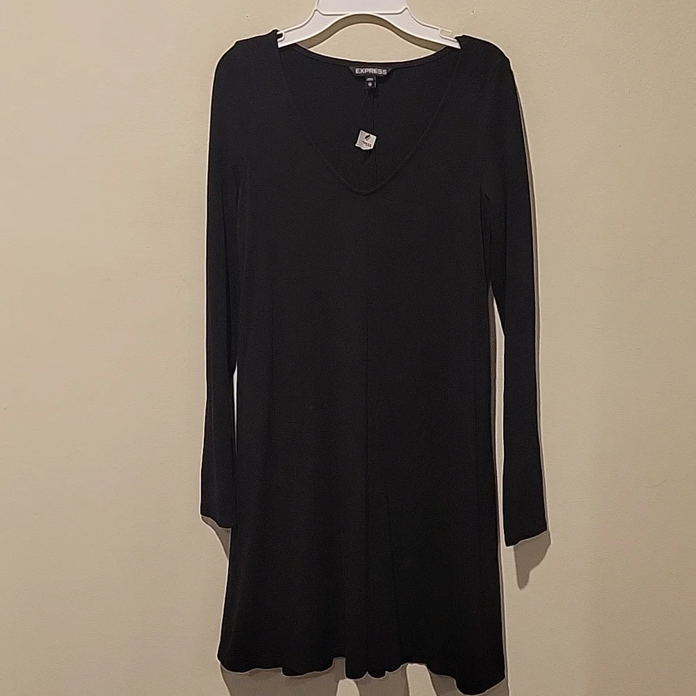 express jersey dress Express Ruched Stretch Jersey Dress - Midnight Blue Black